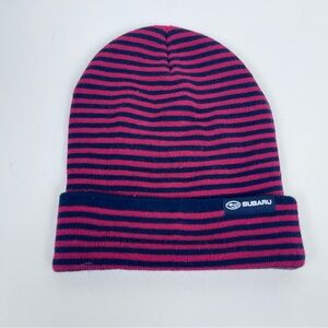 Subaru Unisex Striped Beanie/ Watch Cap One Size; Automobile, Cars, Outdoor